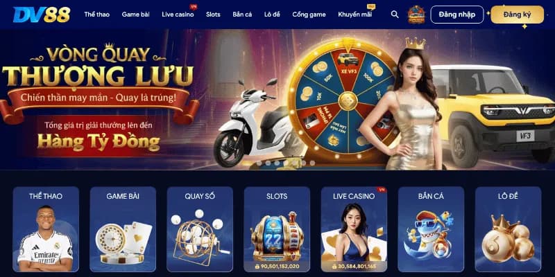 Một số điểm nổi bật của sảnh casino tại DV88